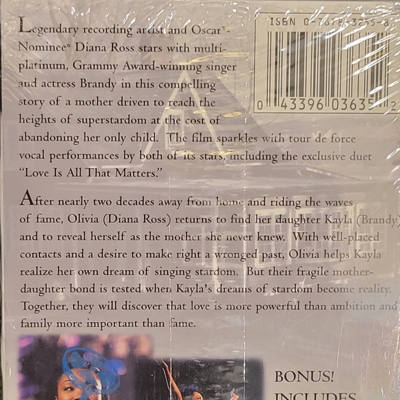 Double Platinum VHS (1999) movie by Diana Ross, Brandy Norwood. - Picture 5 of 7